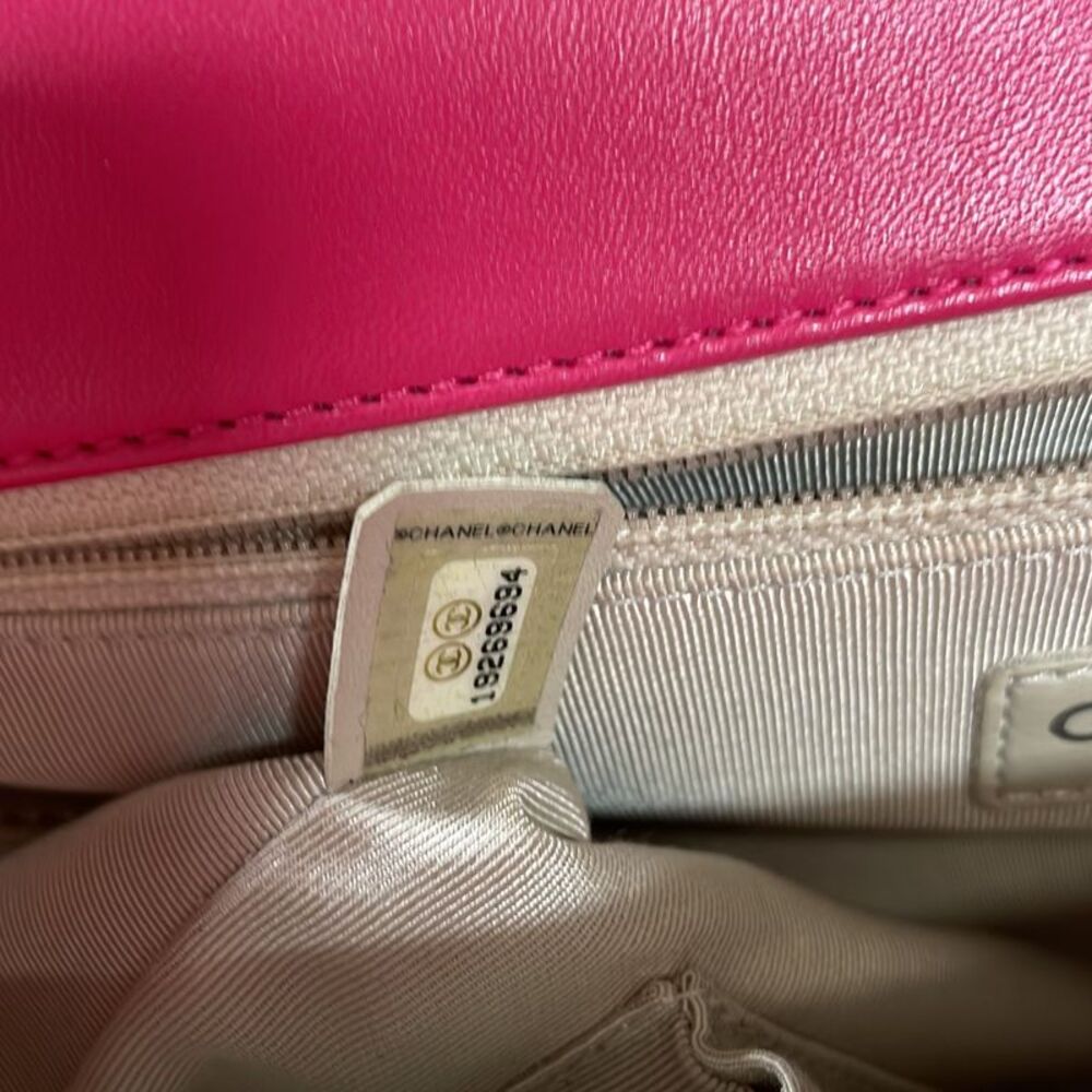 Chanel Boy Flap Bag Quilted Lambskin Large Pink - Picture 8 of 8